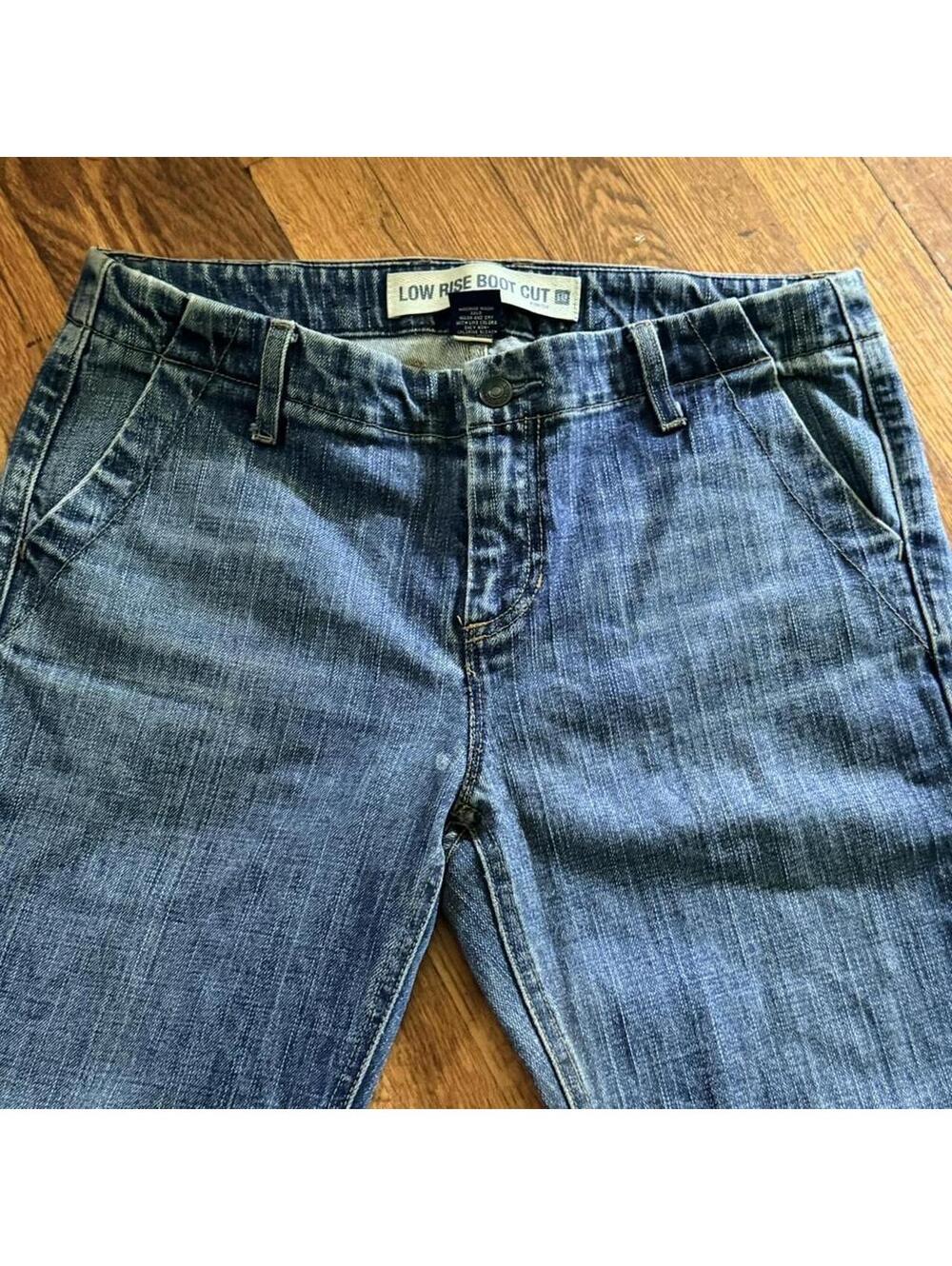 Vintage Y2K Gap Bootcut Trouser Jeans with HEM SLITS Size 10R🧨